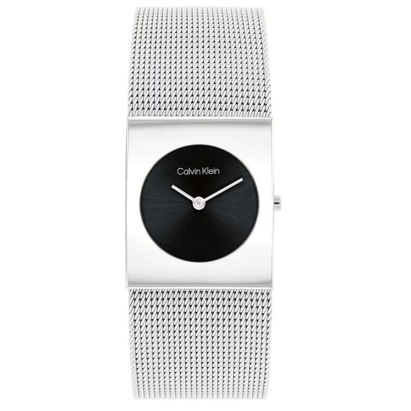 Timeless Rectangular Minimalist Mesh Watch