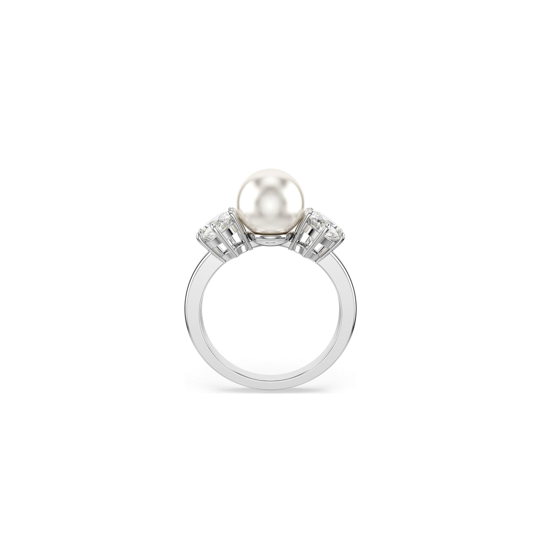 Timeless Pearl and Diamond Elegance Ring
