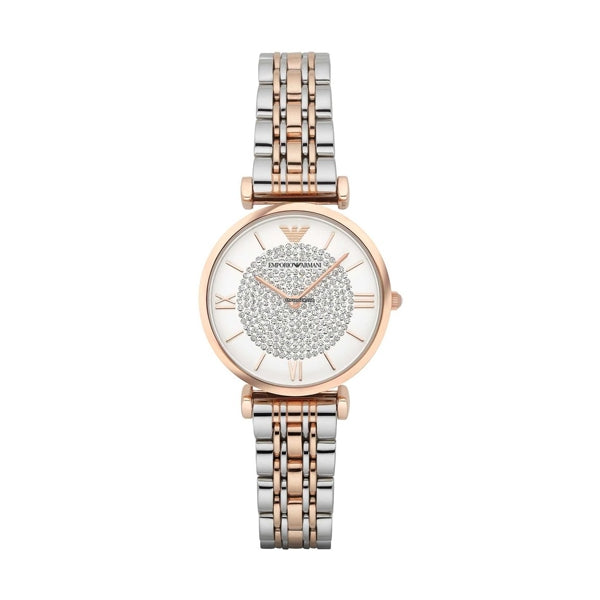 Emporio Armani Rose Gold Crystal Watch