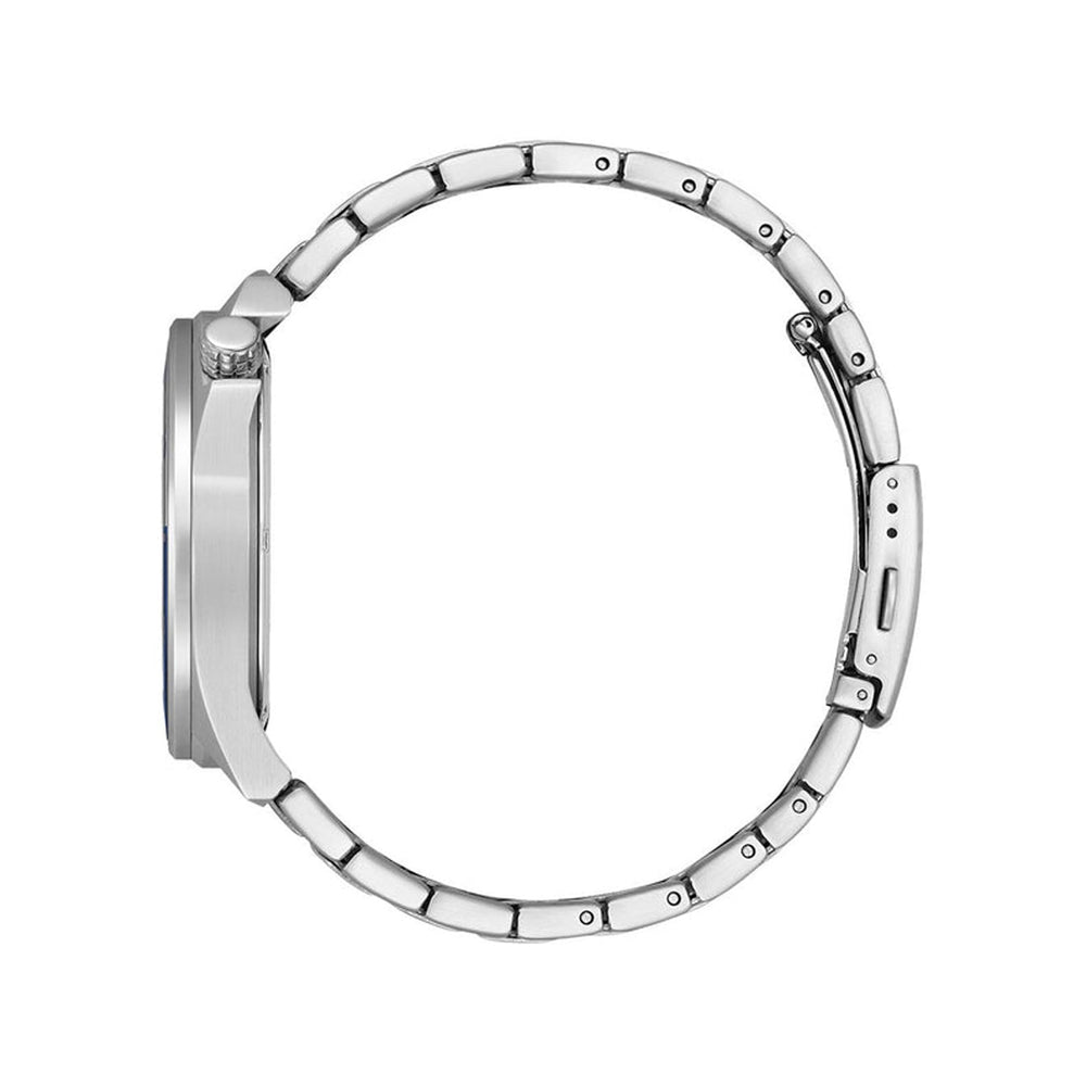 Precision Rotating Bezel Chronograph in Silver and Blue