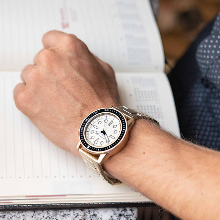 Armani Exchange Gold-Tone Analog Watch