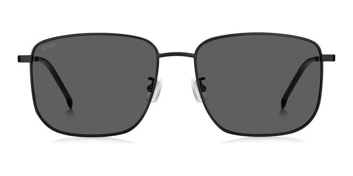 Refined Edge Square Sunglasses in Black Stainless Steel