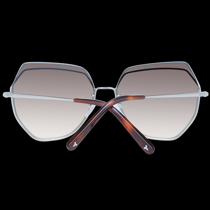 Sleek Silver Frame with Gradient Brown Elegance