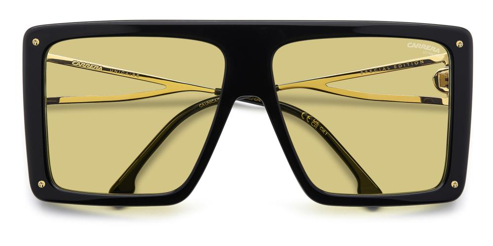 Refined Edge Black and Gold Sunglasses