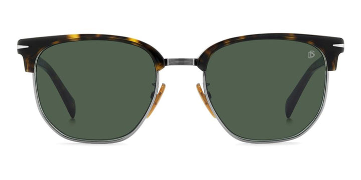 Tortoiseshell Elegance with Green Lens Contrast