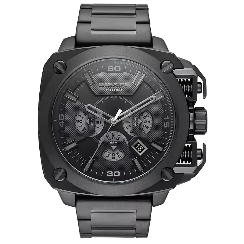Diesel Black Stainless Steel Chronograph Watch