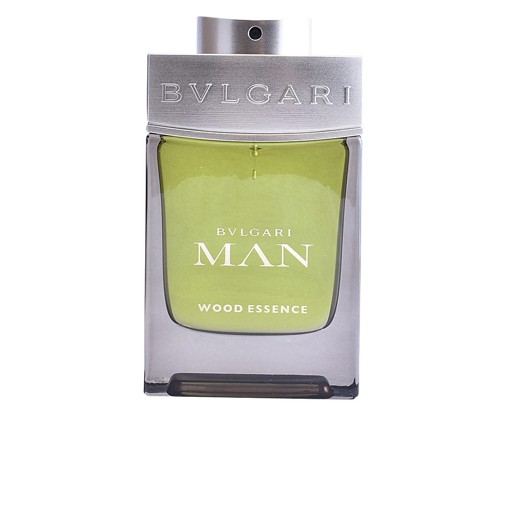 100 ml bottle of Wood Essence Eau de Parfum, woody amber fragrance for Man