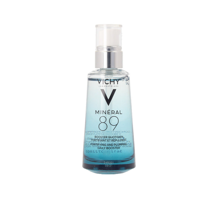 Clear gel serum bottle, 50 ml, hyaluronic booster with volcanic mineral water