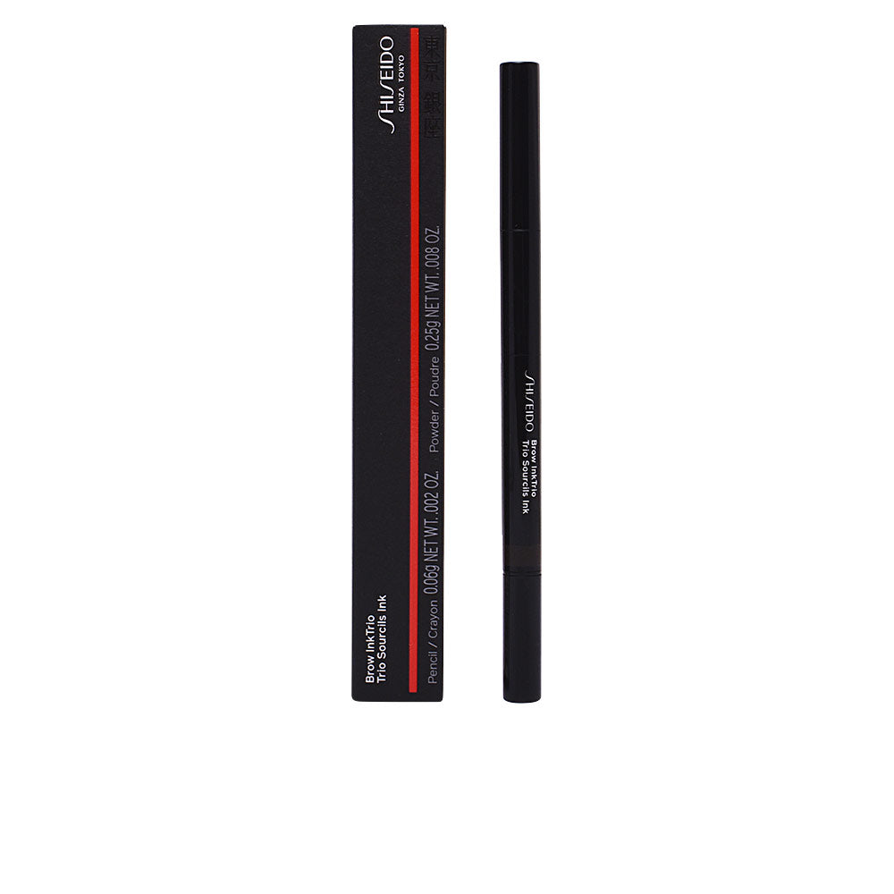 Slim taupe 3‑in‑1 brow pencil with built‑in spoolie, 0.31 g