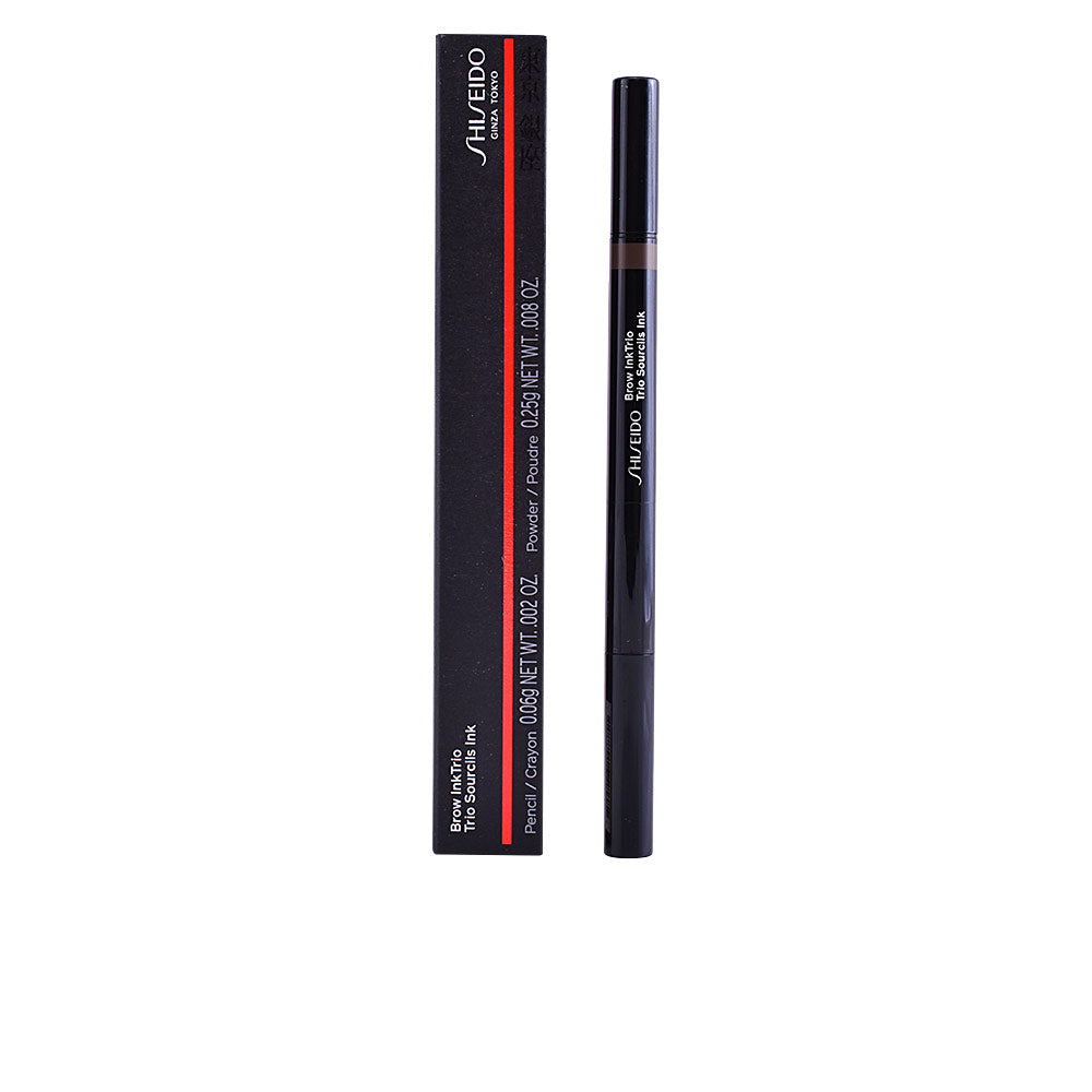Retractable 3‑in‑1 brow pencil with powder core and brush, shade 03 Deep Brown, 0.31 g