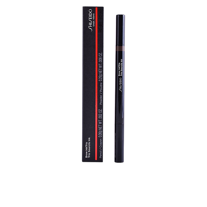 Retractable 3‑in‑1 brow pencil with powder core and brush, shade 03 Deep Brown, 0.31 g