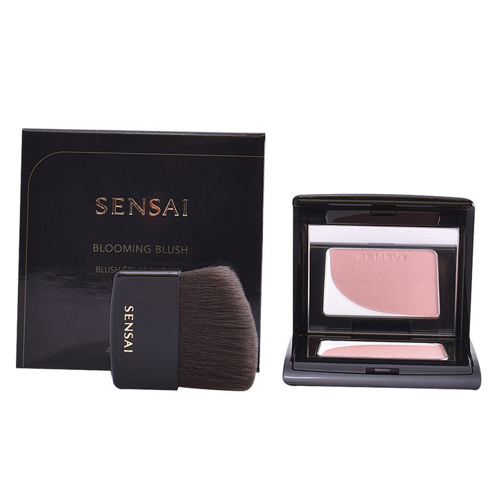 Compact dual-tone mauve powder blush with white adjuster, 4 g, Unisex