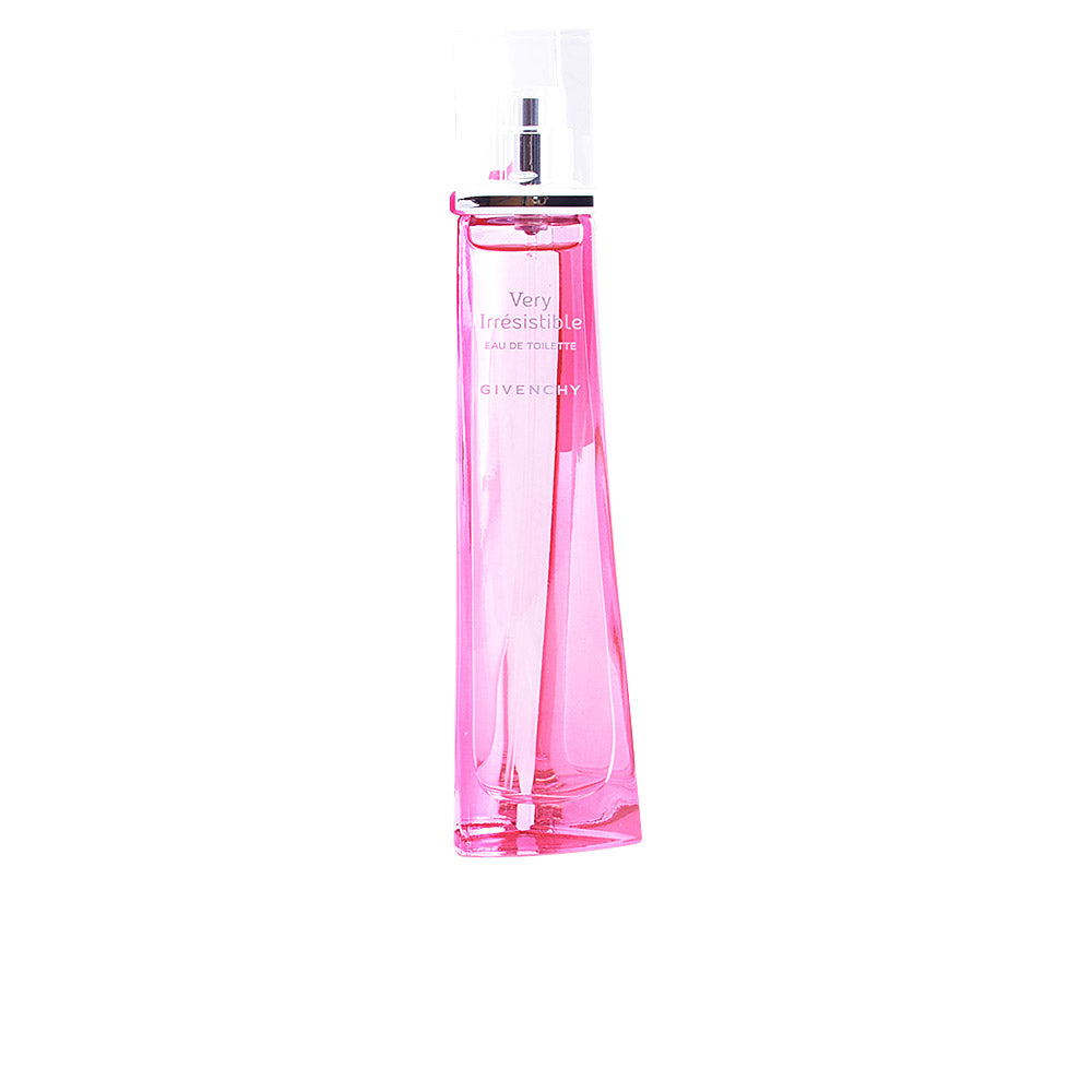 Clear tall perfume bottle for women; citrus floral eau de toilette