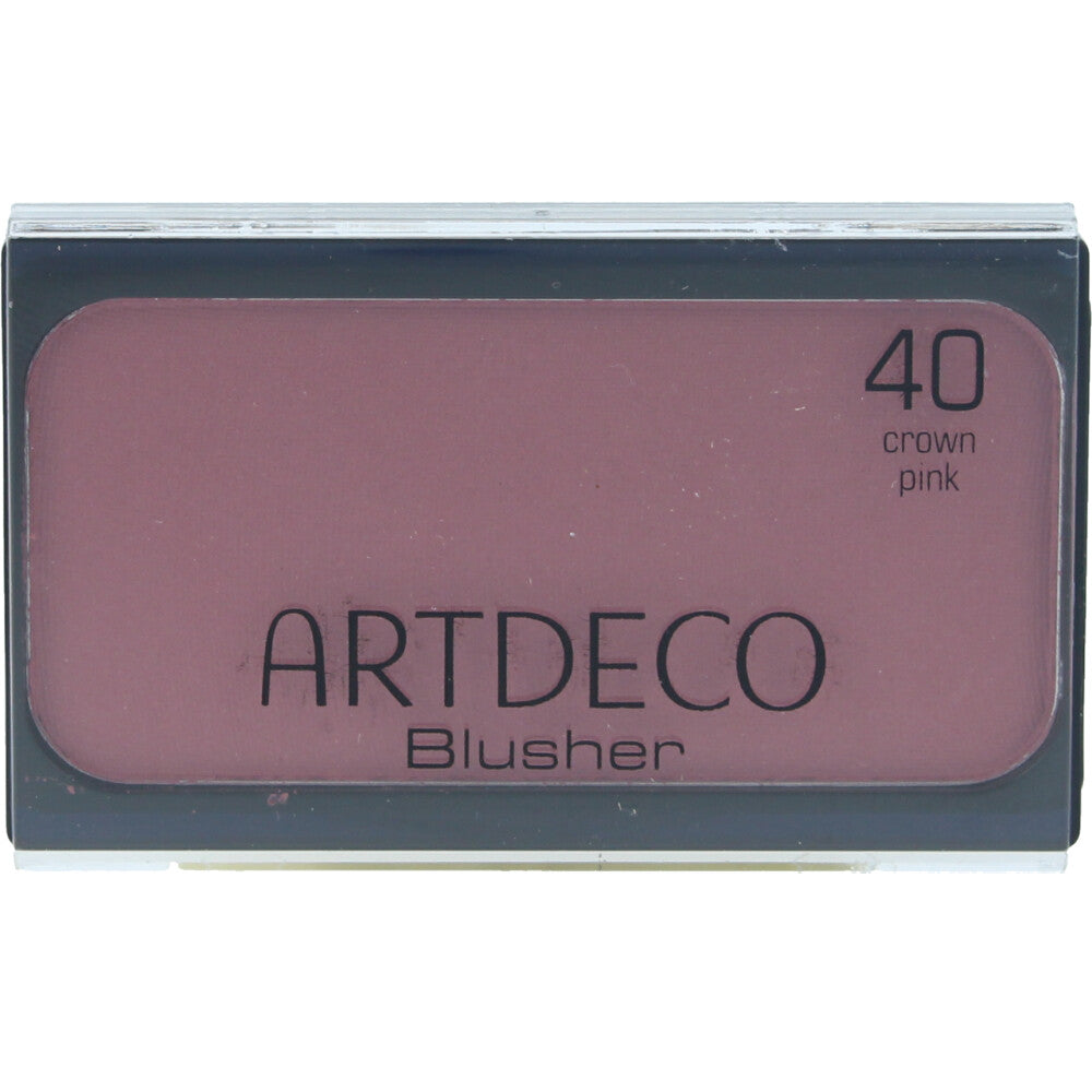 Compact magnetic pan of pressed pink blusher, 5 g, satin finish