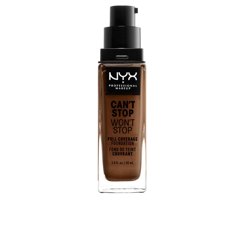 30 ml cocoa‑shade liquid foundation bottle, matte finish, Unisex