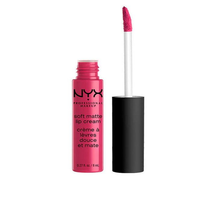Velvet pink cream lipstick tube, 8 ml, soft matte finish
