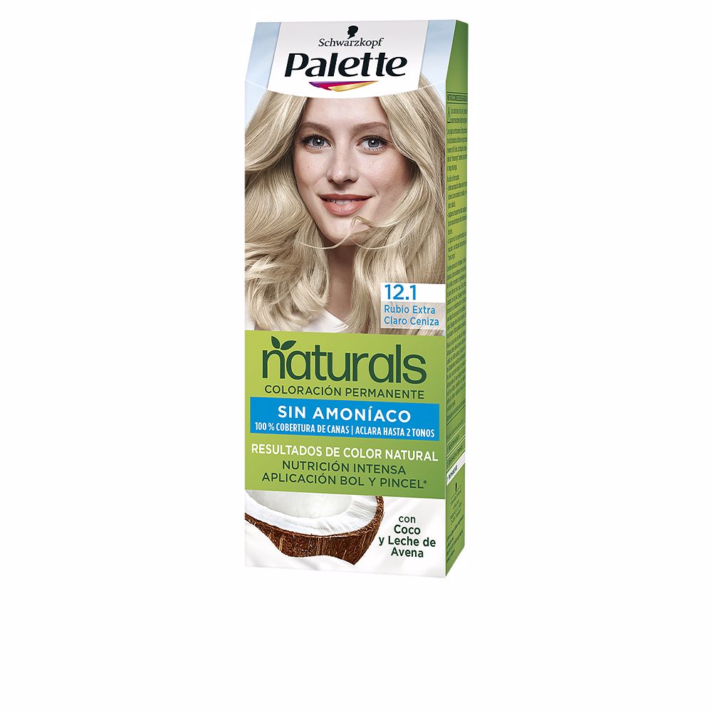 Tube of extra light ash blonde permanent hair colour cream, cream texture, 1 unit