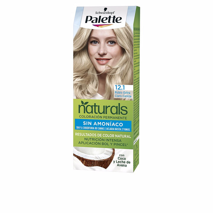 Tube of extra light ash blonde permanent hair colour cream, cream texture, 1 unit