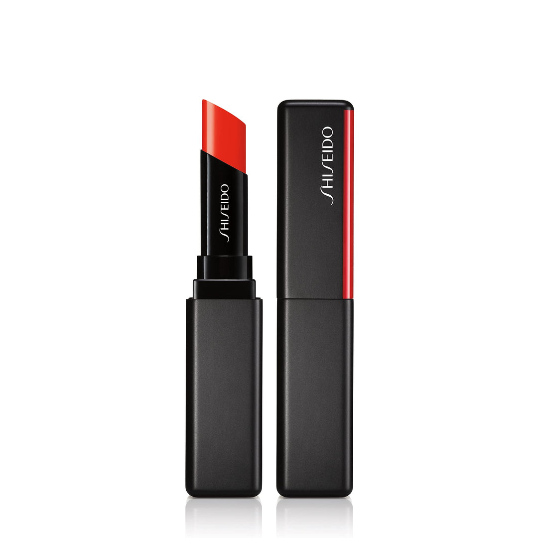 2 g tinted lip balm stick in shade 112‑tiger lily, sheer glossy finish