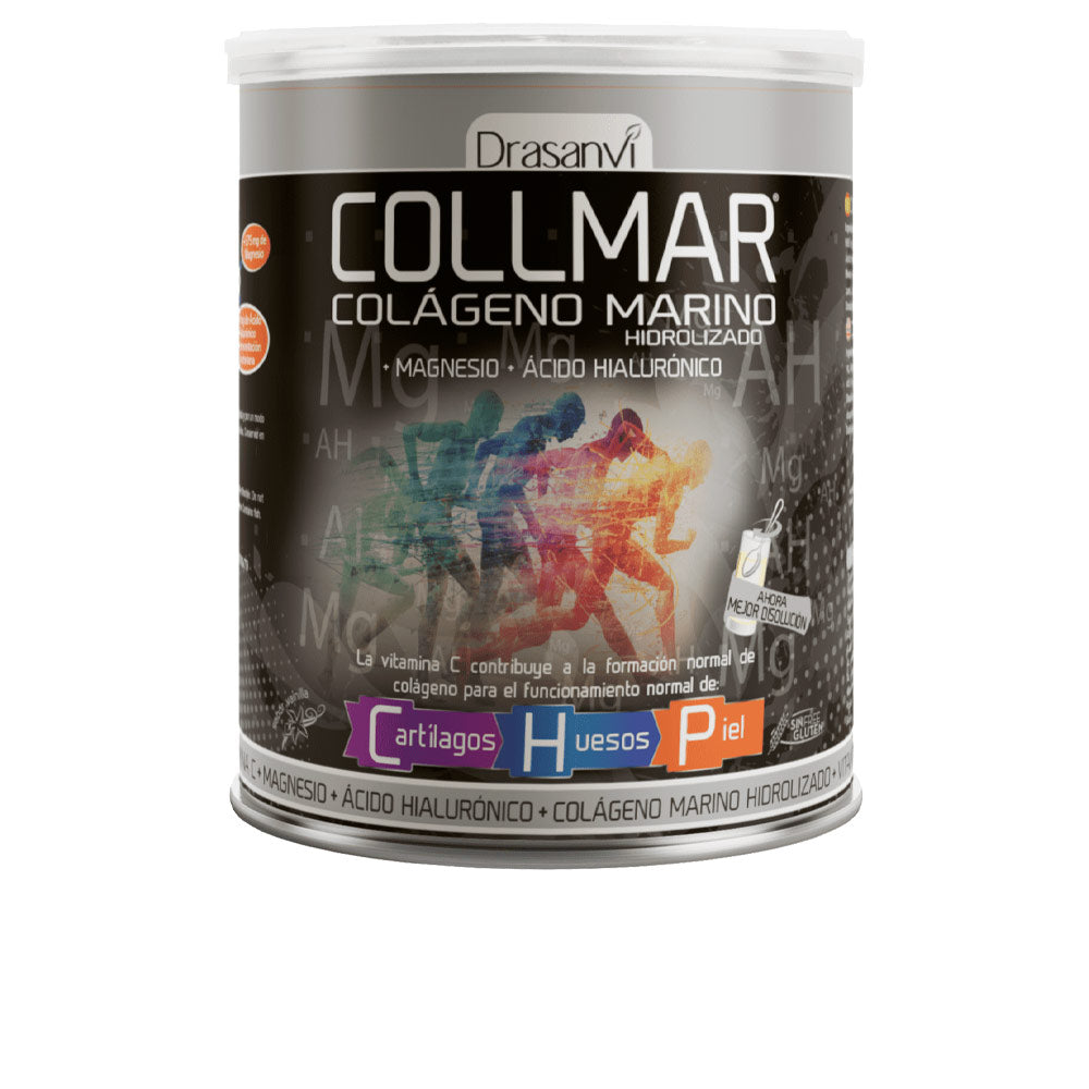 300 g vanilla marine collagen powder tub with supplement details