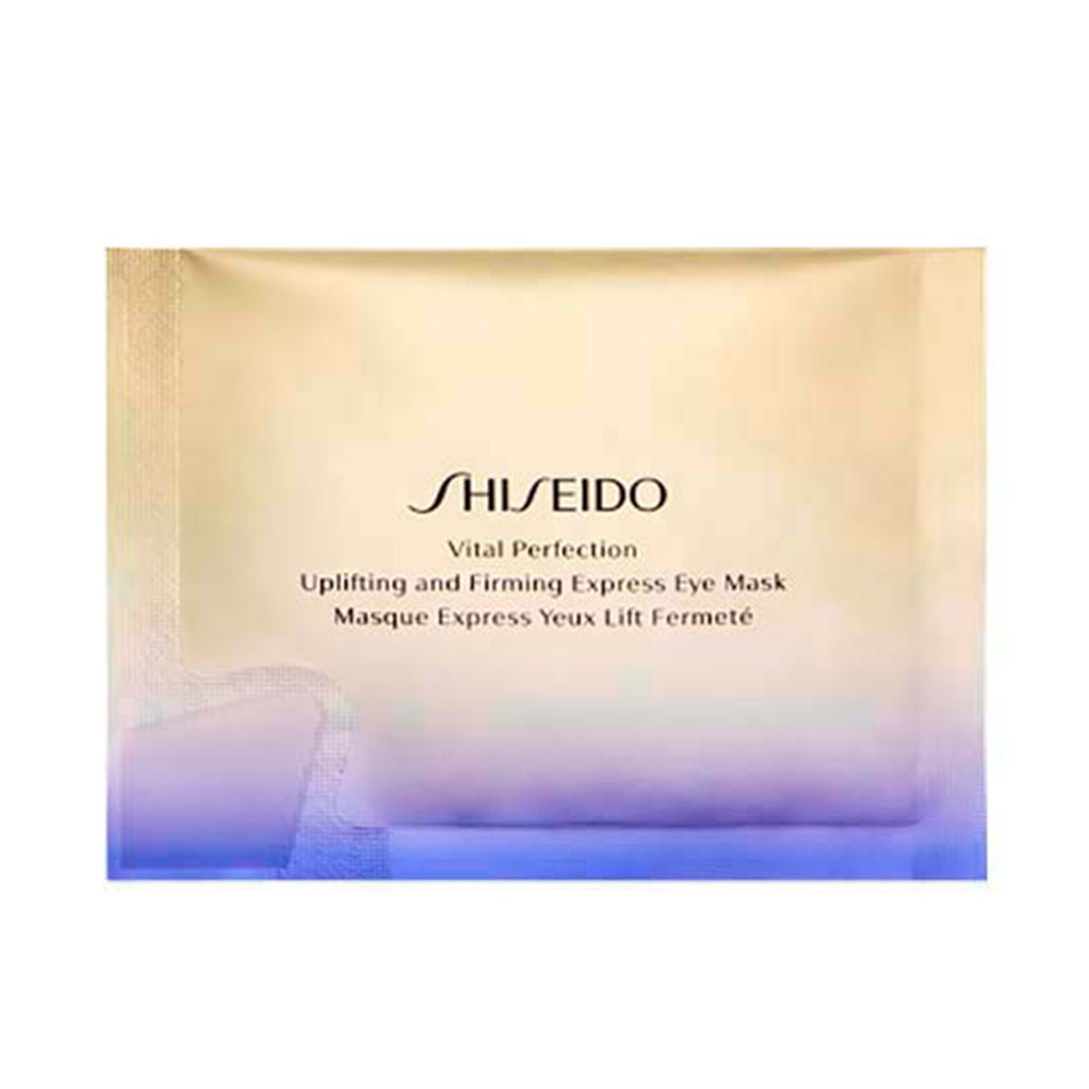 Two single‑use eye mask sheets on white surface, retinol formula, 12 sheets