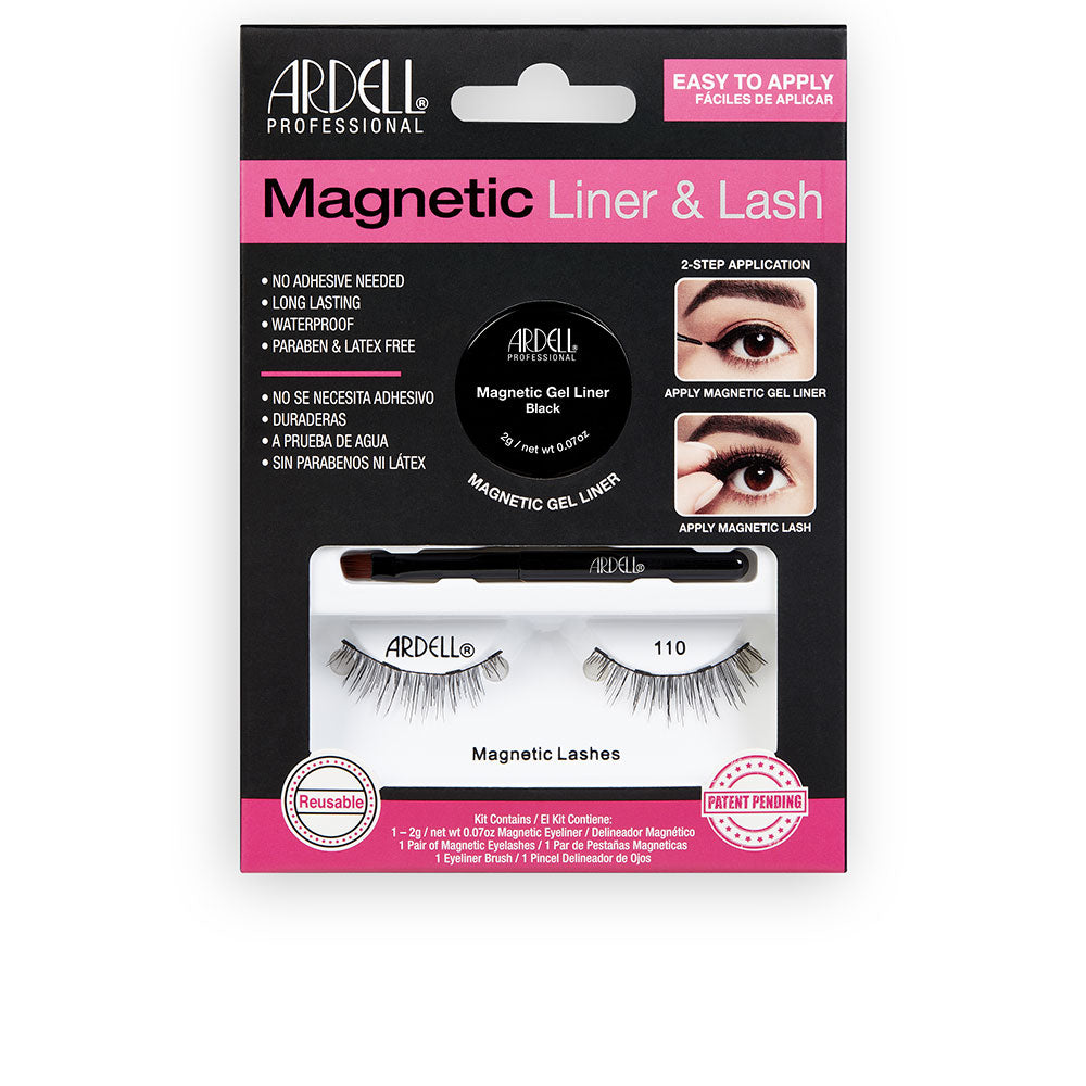 Compact kit with black magnetised gel liner and two 