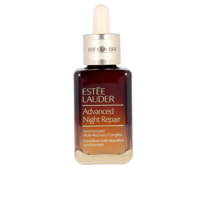Glass serum bottle with dropper, clear amber liquid, 30 ml
