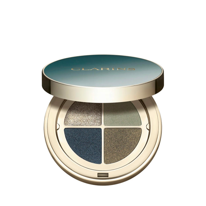 Compact four-shade jade gradation eye palette with built-in pre-base, 4.2 g