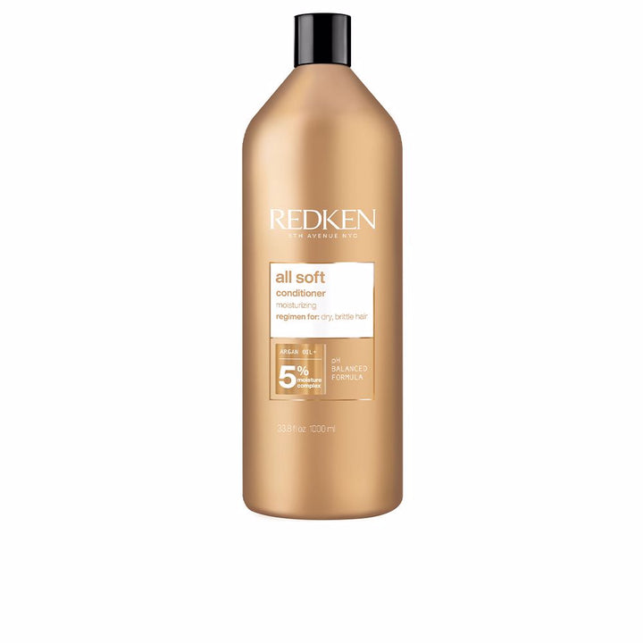 Large 1000 ml conditioner bottle, argan hydrating formula, creamy texture