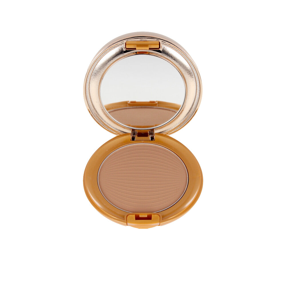 Compact pressed powder with sponge, medium‑dark shade, 8.5 g, SPF 20, Unisex