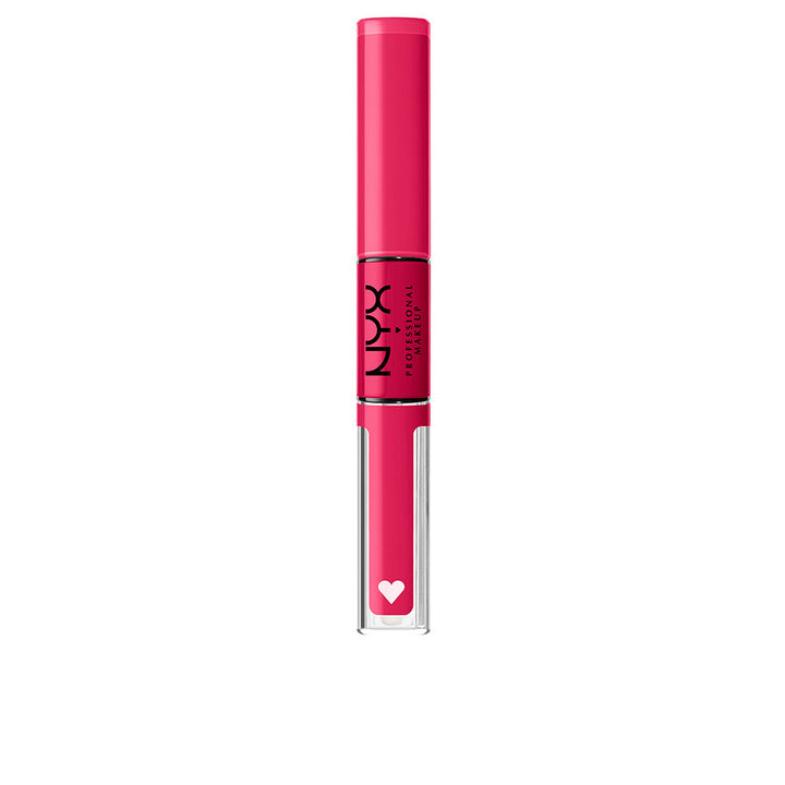 3.4 ml high-pigment pink jojoba lip gloss in wand applicator, glossy finish
