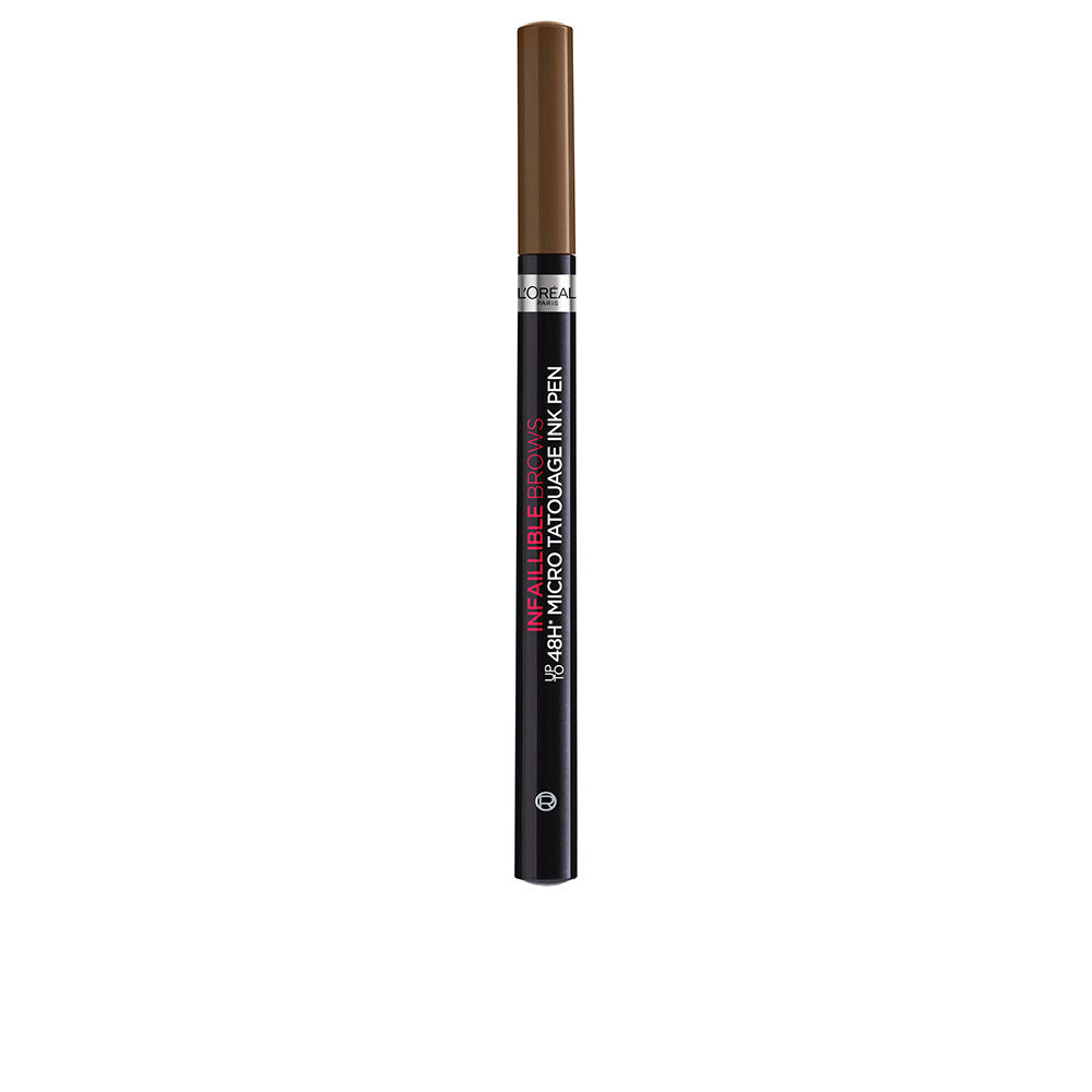 Slim black ink pen with trident micro-tip for brows, shade 105 Brunette, 4.5 ml, Unisex