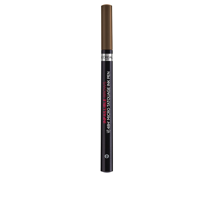 Slim micro‑tip brow ink pen, 4.5 ml, shade 108 dark brunette