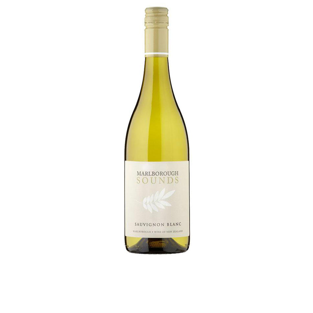 Bottle of Dusky Sounds white wine from New Zealand with bright fruit aromas
