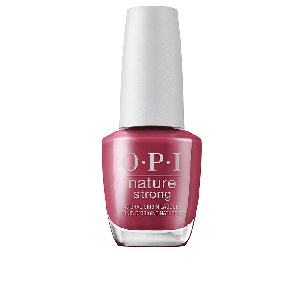 15 ml garnet red nail polish bottle, vegan natural-origin formula
