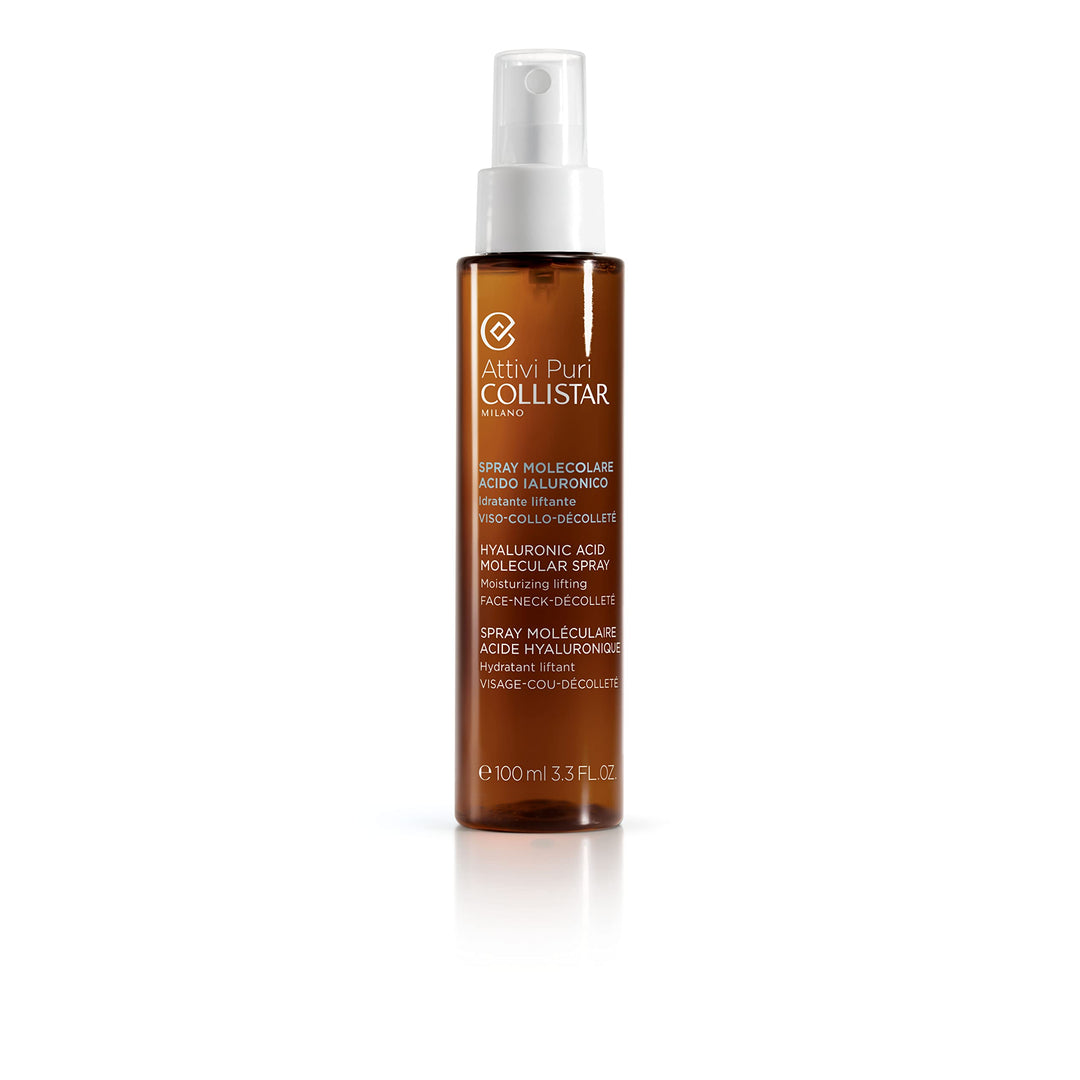 Clear 100 ml hyaluronic facial spray bottle with fine mist for Women