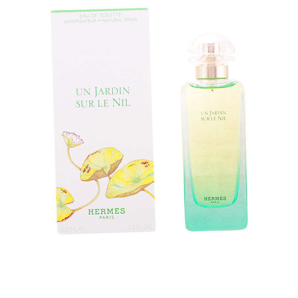 Green-gradient glass perfume bottle, 100 ml, citrus-floral fragrance