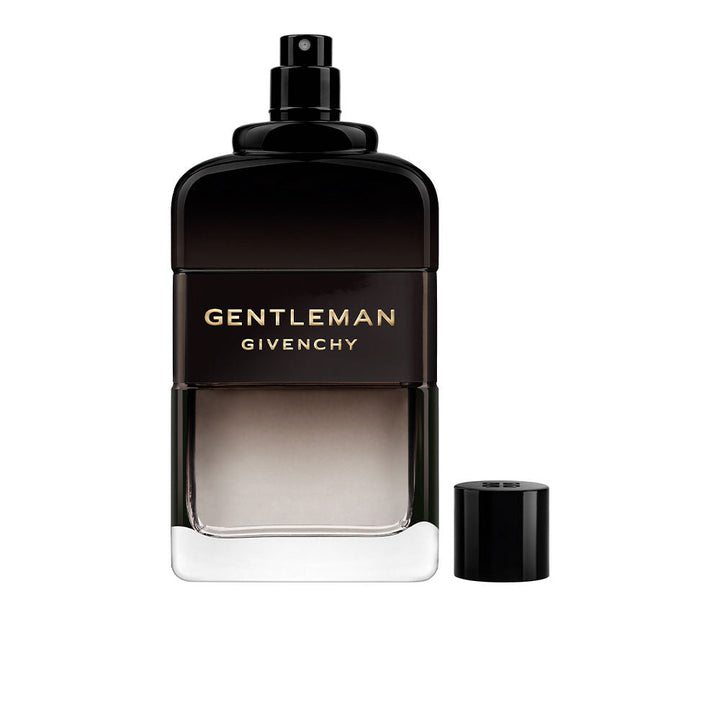100 ml dark-banded glass bottle of woody floral eau de parfum for Man