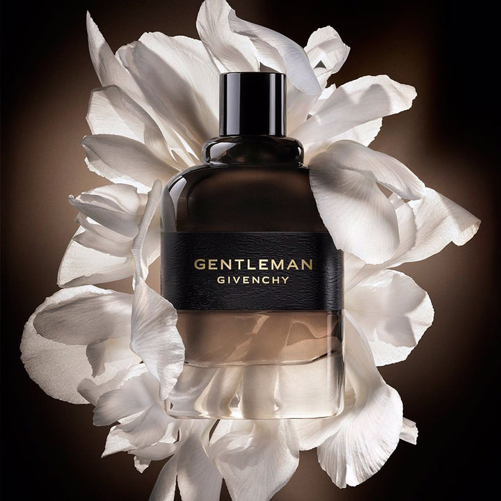 100 ml dark-banded glass bottle of woody floral eau de parfum for Man