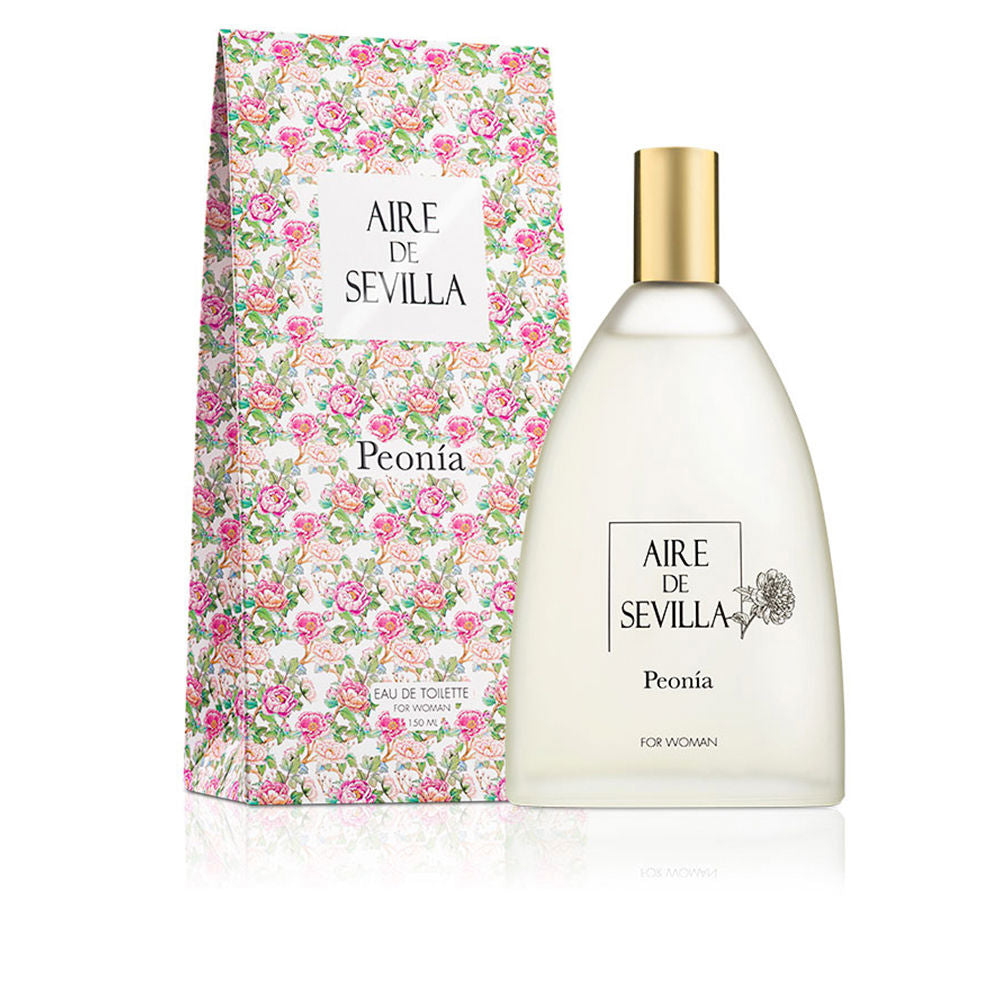 150 ml peony and peach eau de toilette bottle, floral gourmand scent