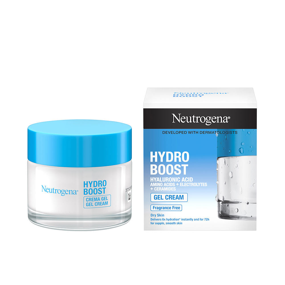 50 ml hyaluronic gel cream moisturiser in jar, lightweight texture visible