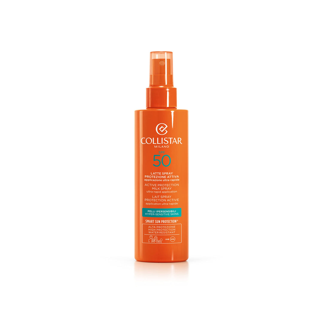 200 ml SPF50 sun milk spray; lightweight, water‑resistant bottle for Unisex use