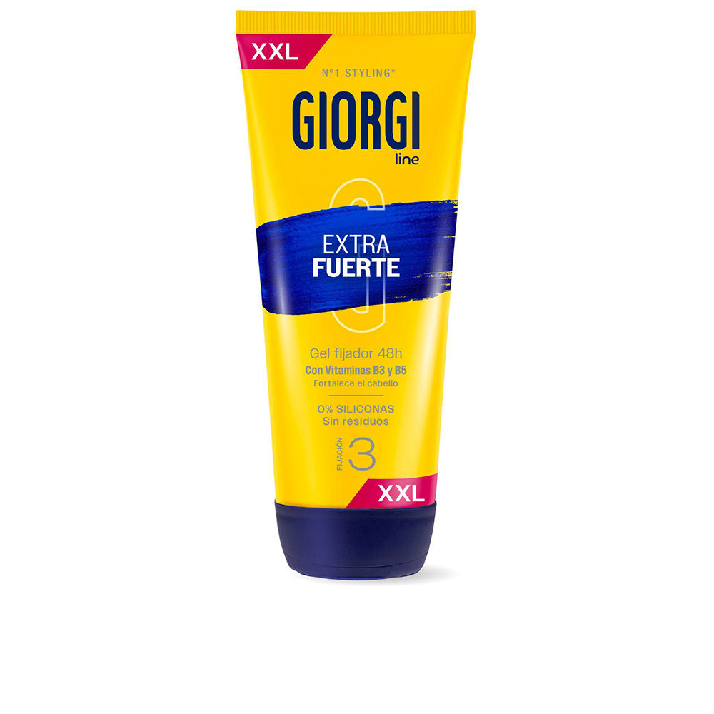 Clear extra-strong hair gel tube, 240 ml, silicone-free formula