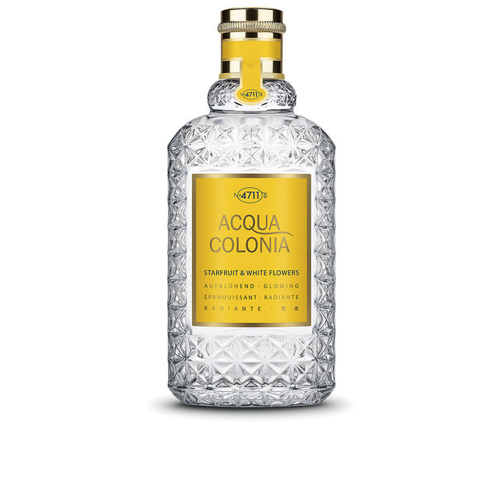 Clear 50 ml perfume bottle labelled Starfruit &amp; White Flowers, fruity-floral scent, Unisex