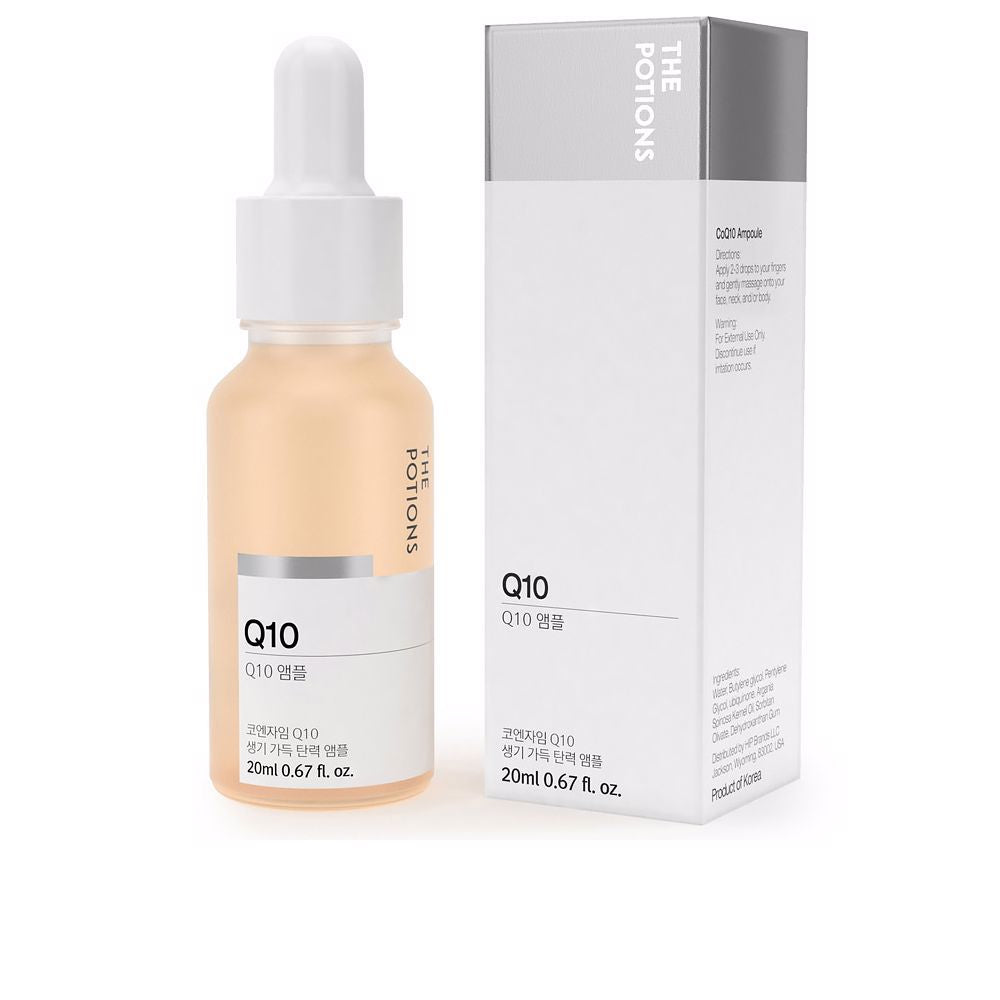 Glass 20 ml ampoule of Coenzyme Q10 serum with argan oil, for Women