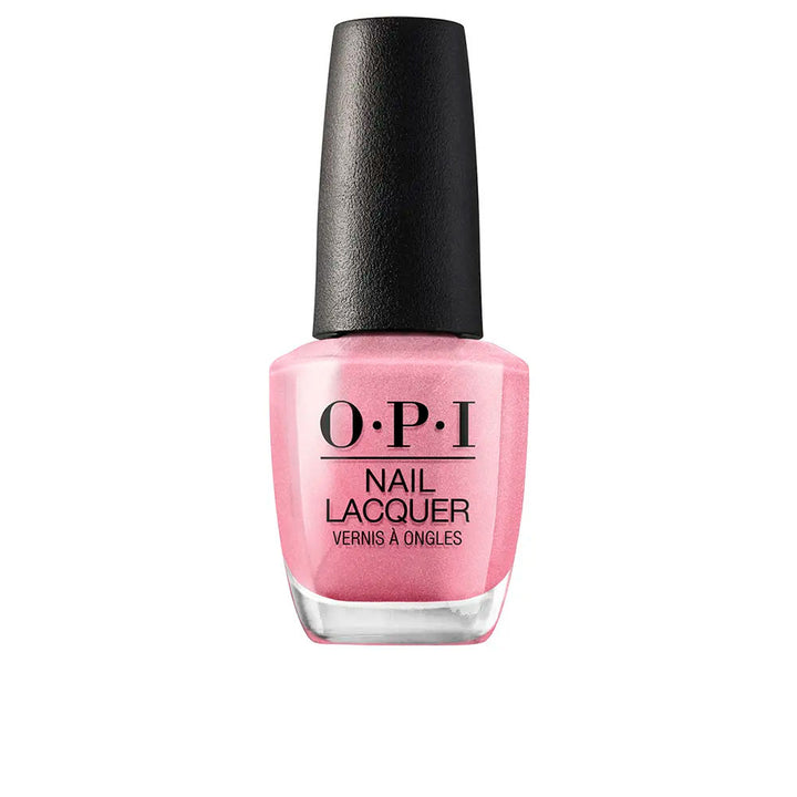 15 ml sheer rose‑pink cream nail lacquer with wide brush, glossy finish