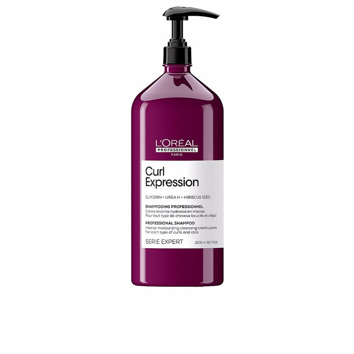 Clear gel shampoo bottle for curly hair, 1500 ml, floral fragrance