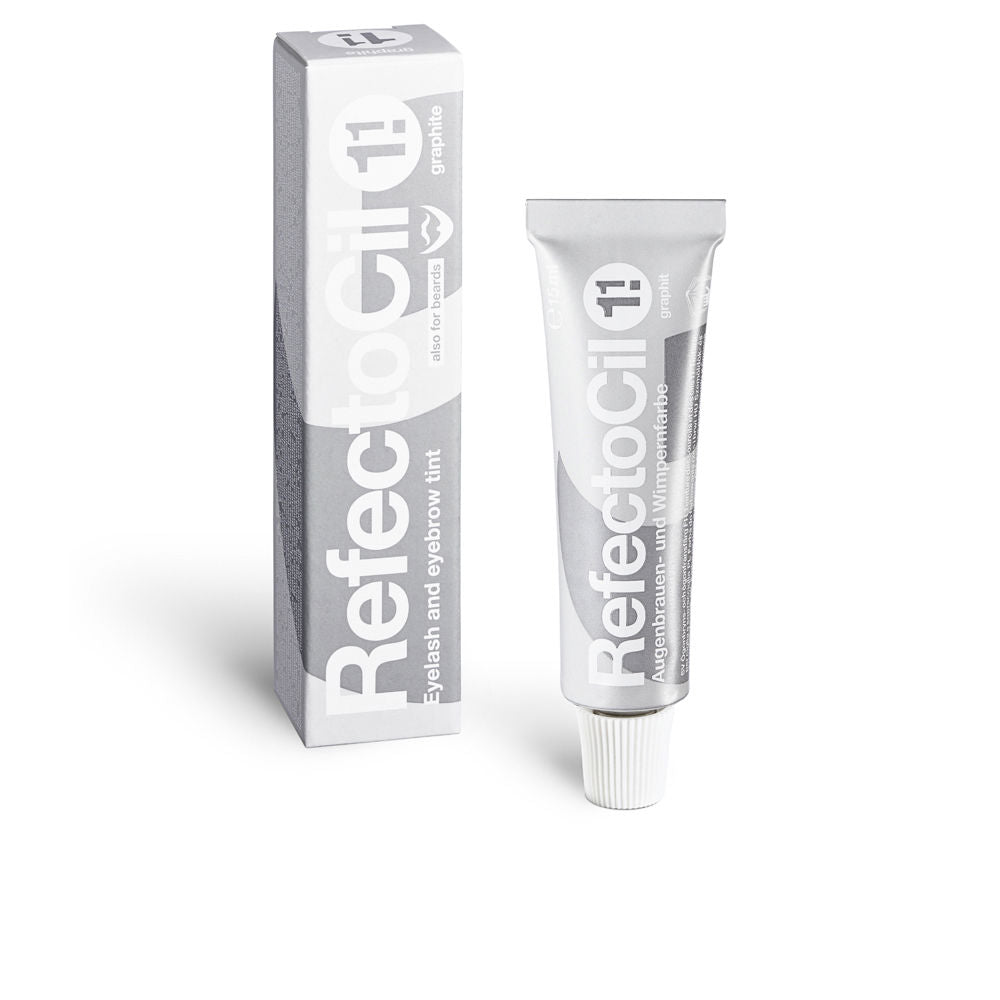 15 ml tube of graphite eyelash and eyebrow tint, cream formula, 1.1 shade