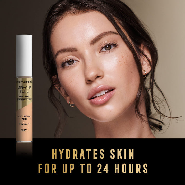 Tube of liquid concealer, 7.8 ml, vegan formula, light shade