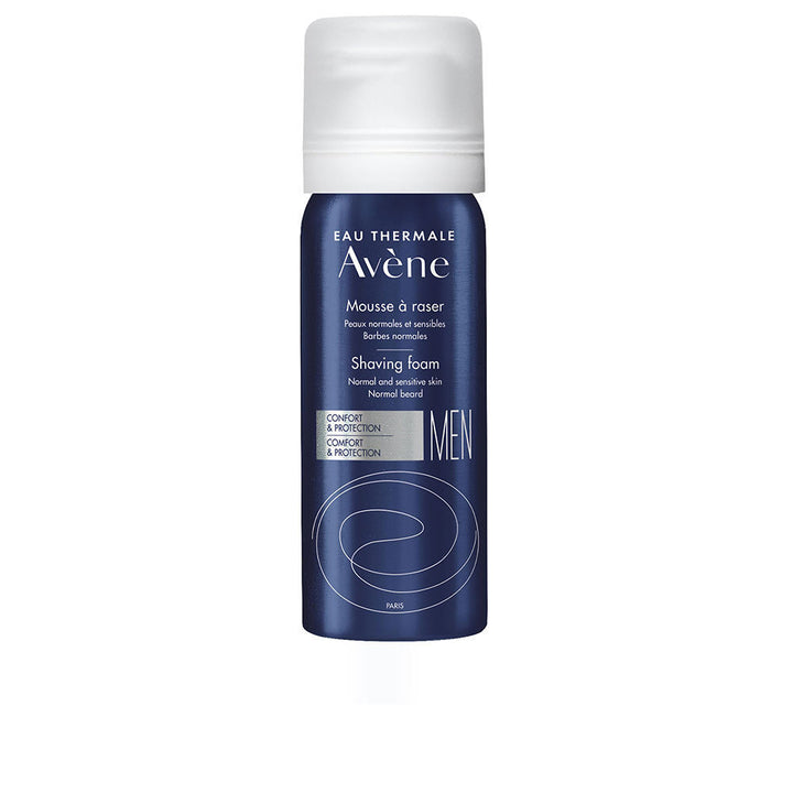 50 ml can of light creamy thermal spring shaving foam for sensitive Man skin